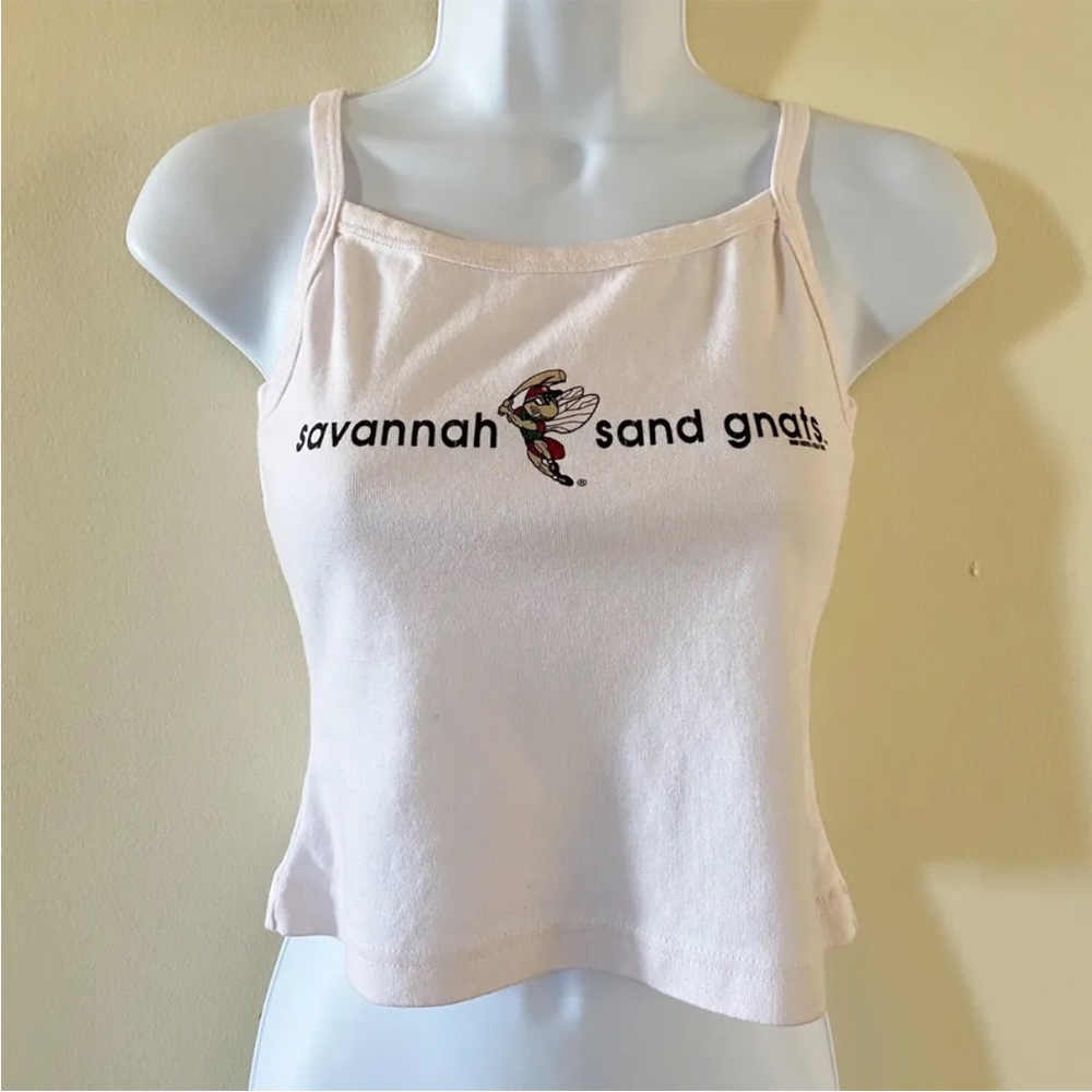 Vintage tank top Gitano Sportswear Spaghetti Straps Savannah Sand Gnats